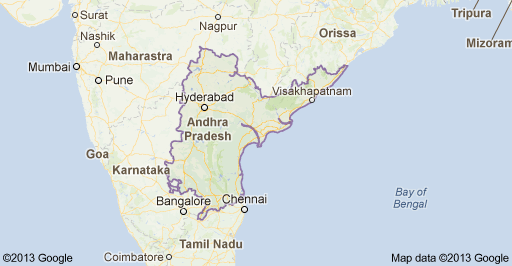 Map of Andhra Pradesh