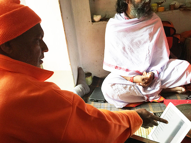 sadhu-using-iPad